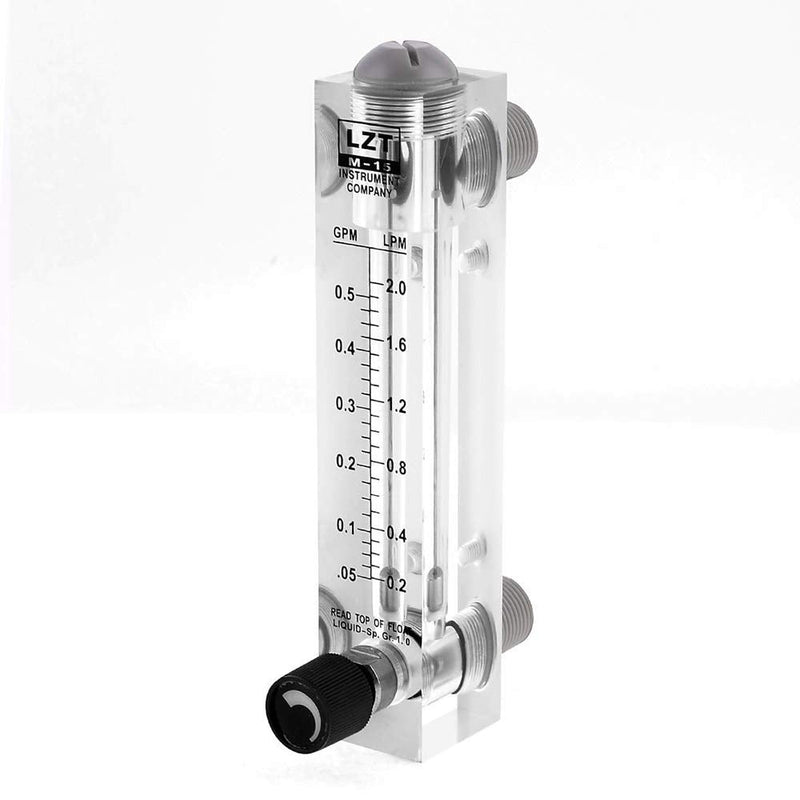 [Australia - AusPower] - tatoko 1/2 Inch PT Thread 0.05-0.5GPM 0.2-2LMP Water Liquid Flow Meter Flowmeter 