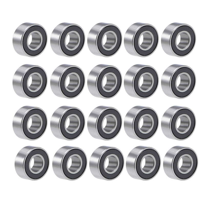 [Australia - AusPower] - Donepart 5x11x4mm MR115-2RS Bearings Width Miniature Small Bearings Pre-Lubricated and Double Rubber Sealed (20 Pcs) 