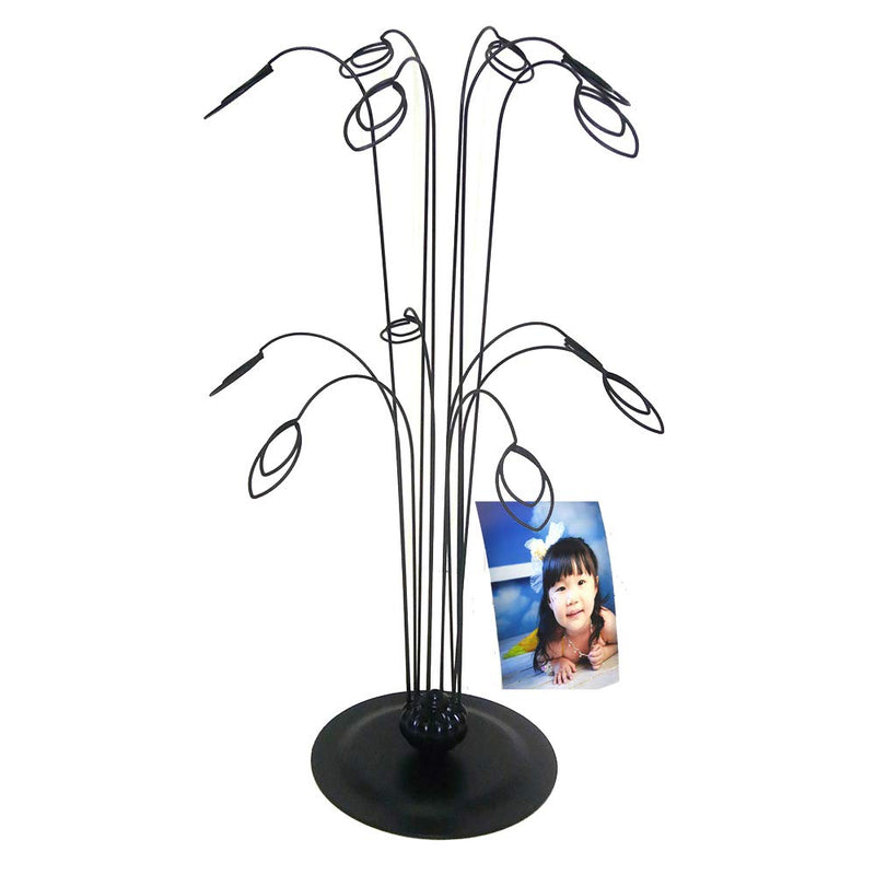 [Australia - AusPower] - HOHIYA Photo Tree Holders Gift Card Money Picture Display Stand Christmas Wedding Greeting Birthday Party Gift Black 14 inch Black 