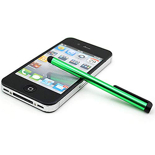 [Australia - AusPower] - 5pack Green Universal Small Touch Stylus Metal Pen for Mobile Phone Cell Smart Phone Tablet iPad iPhone (Green) 