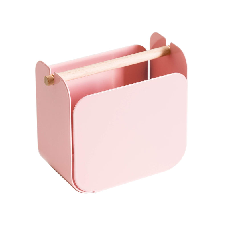[Australia - AusPower] - U Brands Metal Pencil Cup, Desktop Accessory, Arc Collection, Pink 
