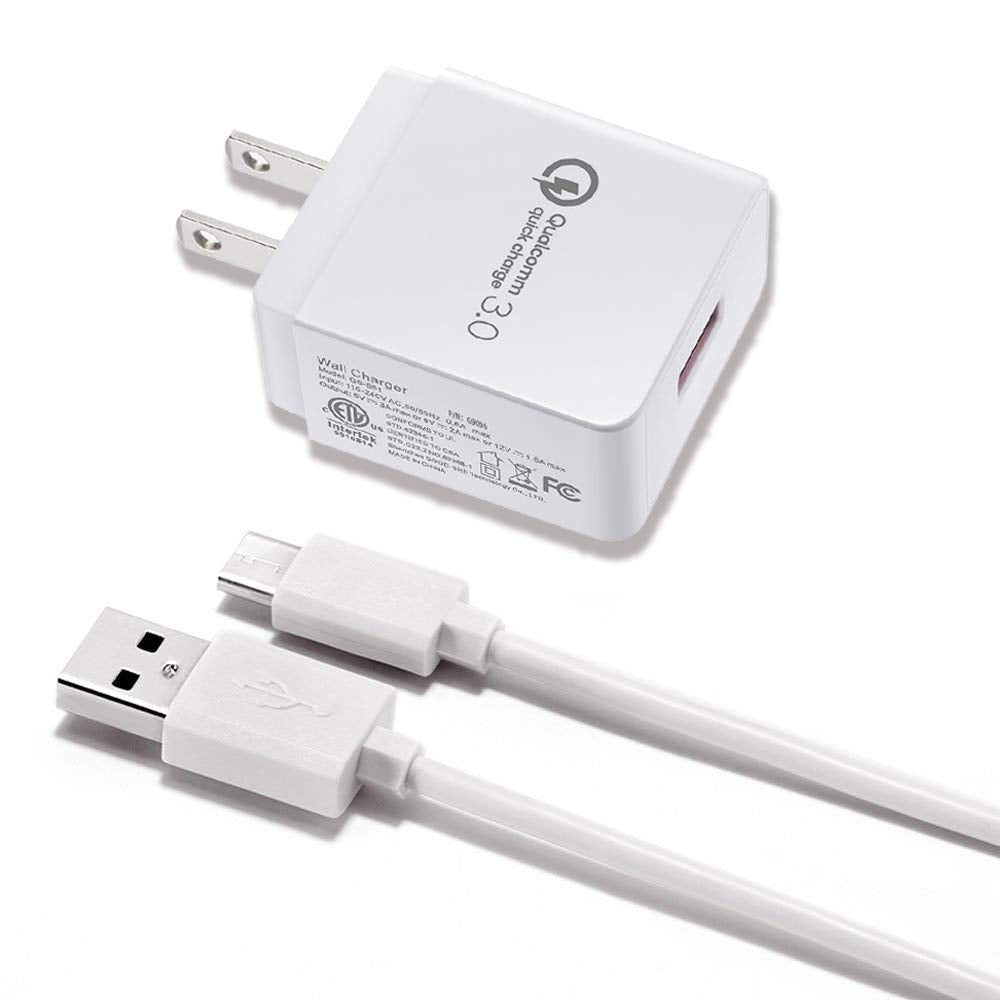 [Australia - AusPower] - TPLTECH Quick Charge 3.0 Wall Charger Fast Charging for LG Aristo 2 M210 MS210 /2 Plus (X212), Aristo 3/3 +, Aristo 4 +, Aristo 5/LG X212tal Xpression Plus X Charger/Venture and with Micro USB Cable 