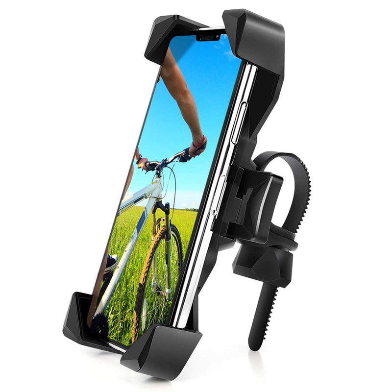 [Australia - AusPower] - AONKEY One-Touch Release Bike Phone Mount, 360° Rotatable Cell Phone Holder for Bike Handlebar/Stem, Universal Bicycle Phone Holder Compatible with iPhone 12 11 Pro Xs Max, Samsung, 4.0"-6.5" Phones 