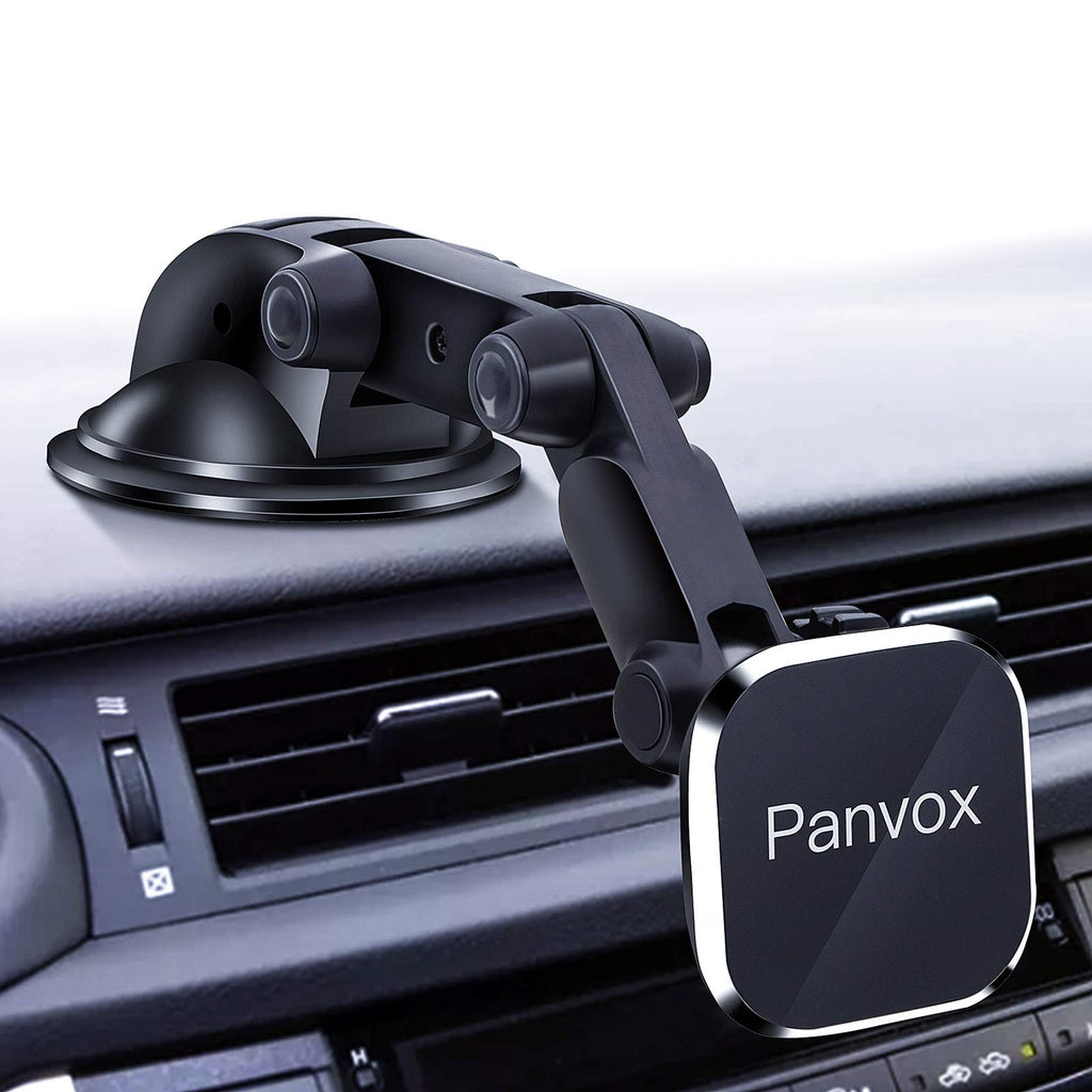 [Australia - AusPower] - Magnetic Phone Car Mount, Panvox Universal Dashboard Windshield Car Phone Mount Holder with Upgraded 3.2" Suction Cup,8 Strong Magnets Compatible with iPhone 11 Pro X XS Max XR Galaxy Note10 S10 