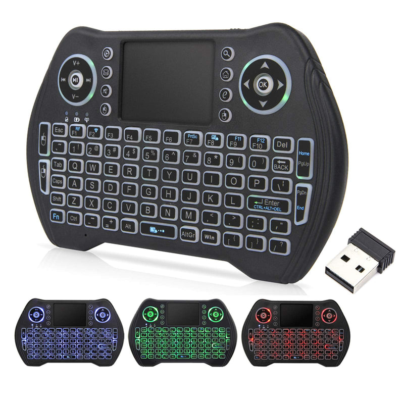 [Australia - AusPower] - 2.4G Wireless Keyboard with Touchpad Mouse, LED Backlit USB Mini Keyboard Multi-Media Handheld Android Box Remote Keyboard for Pc,Pad,Xbox 360, Ps3, Google Android Tv Box, Htpc, Iptv, Raspberry Pi 