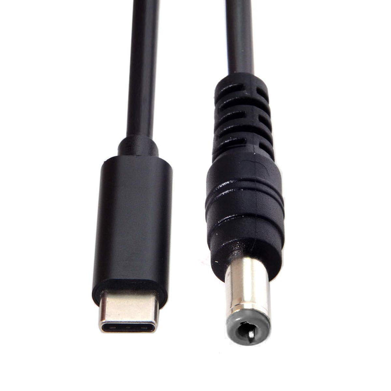 [Australia - AusPower] - CY Type C USB-C Input to Rectangle 5.5x2.1mm Cable Cord for Laptop Notebook 1.8M 