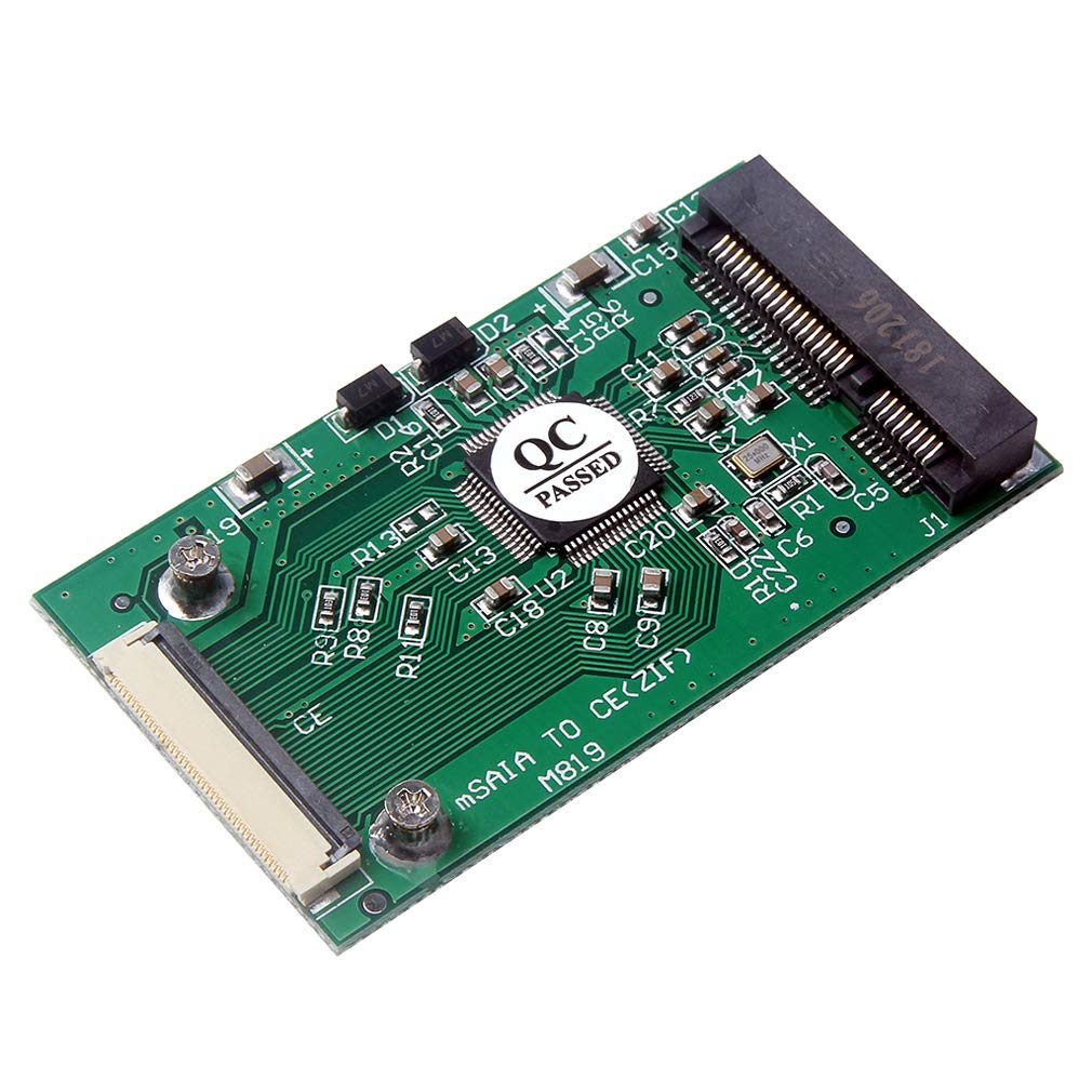 [Australia - AusPower] - HiLetgo MSATA to CE ZIF PCI-E 1.8" SSD to 40 Pin ZIF CE Converter Card SSD HDD Adapter Converter Module 