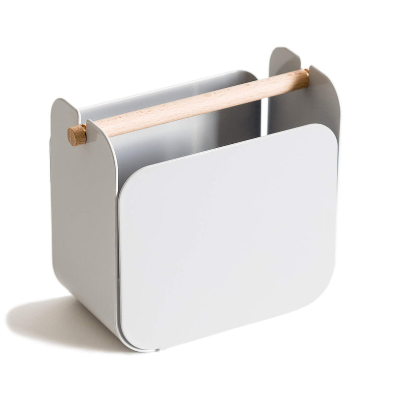 [Australia - AusPower] - U Brands Metal Pencil Cup, Desktop Accessory, Arc Collection, Grey 
