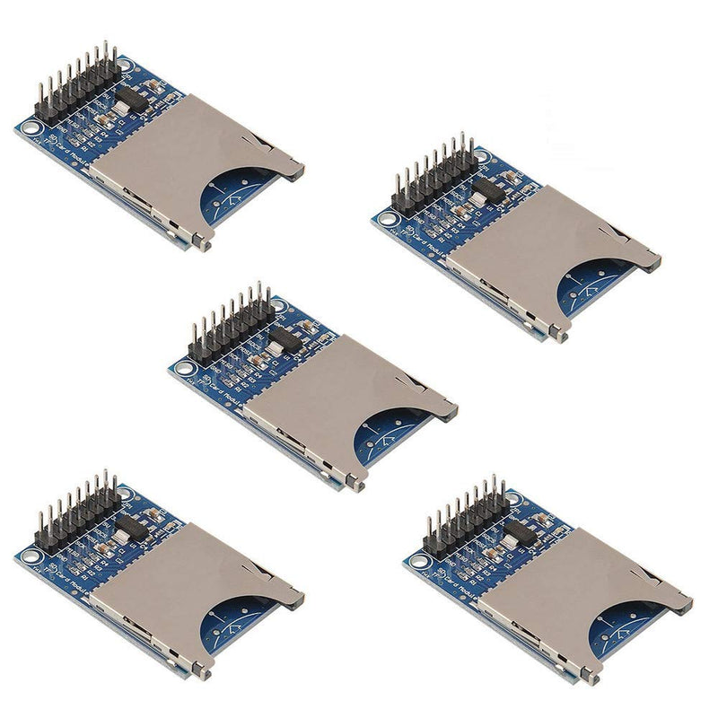 [Australia - AusPower] - ACEIRMC 5pcs SD Card Module Slot Socket Reader for Arduino ARM Mcu SD Card Module Slot Socket Reader and Write 
