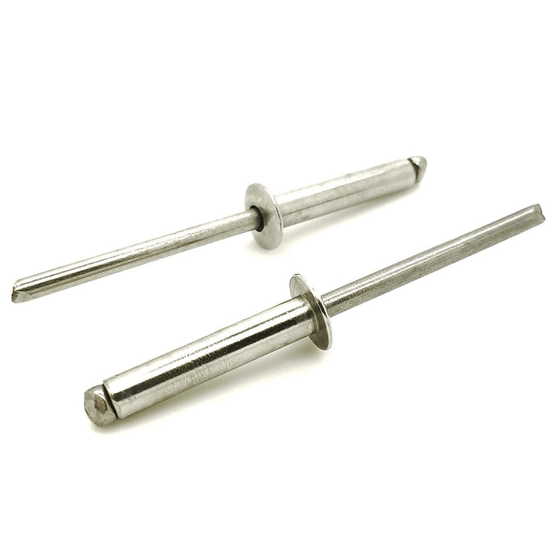 [Australia - AusPower] - 25 Qty 304 Stainless Steel Blind Rivets (#6-12) 3/16" Diameter x 3/4" Grip (SNG864) 