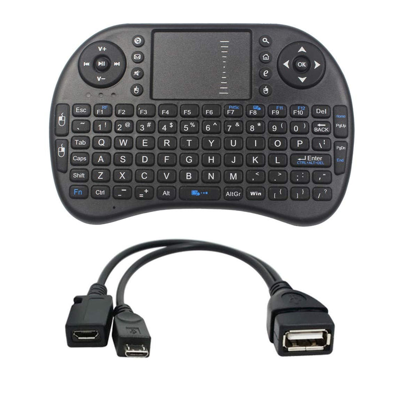 [Australia - AusPower] - Mini Wireless Keyboard 2.4GHz Touch-pad Mouse Combo Plus OTG Cable - TV xStream, Compatible with Firesticks, Android TV Box, IPTV, 4K Media Stick, Smart TV, PC, X-Boxes +More 