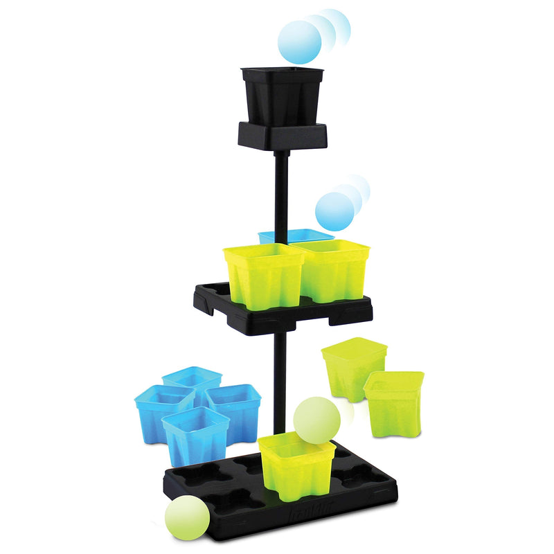 [Australia - AusPower] - Franklin Sports Battle Buckets Pong Games - Fast Paced Four Player Ping Pong Games - Fun for Kids and Families - It’s a Game of Skill, Strategy, Change and Its Addictive! Battle Buckets Tower 