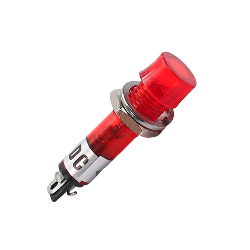 [Australia - AusPower] - Othmro Signal Indicator Dash Light DC 12V, LED Bulbs XD7-1 Red, 7mm inches Panel Mount 8Pcs 7mm 12v 8pcs 