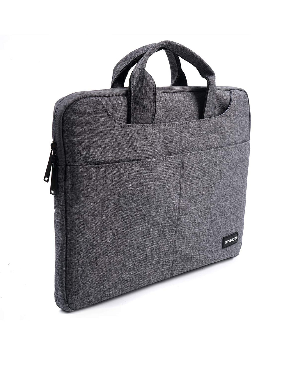 [Australia - AusPower] - Yottamaster 13.3 Inch Laptop Bag for Men and Women, Waterproof Polyester Business Messenger Bag with Adjustable Shoulder Strap -Grey 13.3" Gray 