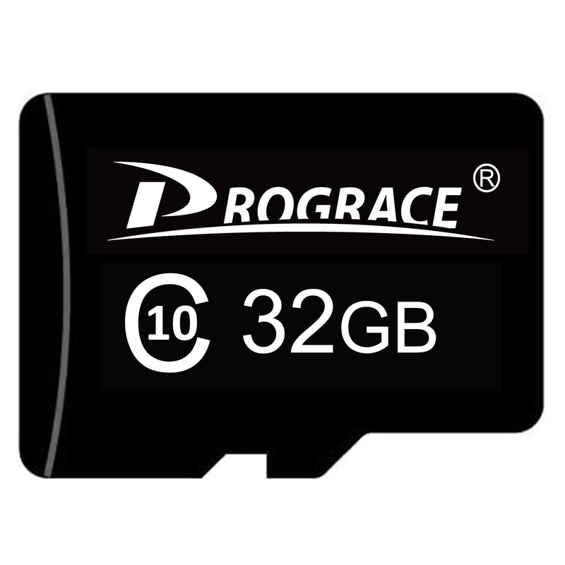 [Australia - AusPower] - PROGRACE Micro 32GB Memory Card Class 10 TF Card for Kids Camera black 