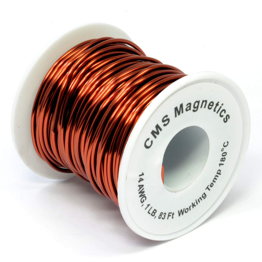 [Australia - AusPower] - 14 Gauge Magnet Wire | 14 AWG Enameled Copper Wire as Speaker Coil, Power Tools, Electronics Winding Wire| One Pound Spool 