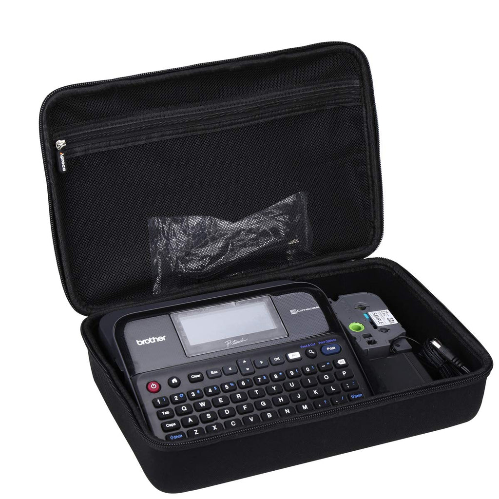 [Australia - AusPower] - Aproca Hard Storage Travel Case for Brother P-Touch Label Maker PTD600 (Black-New Version) 