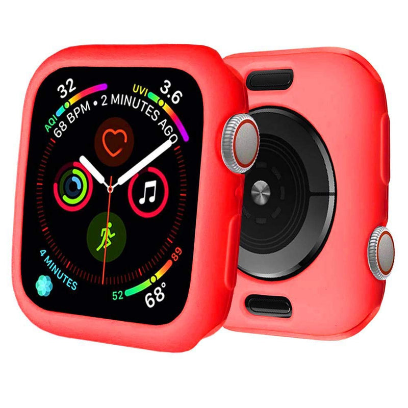 [Australia - AusPower] - BOTOMALL for Apple Watch Case 42mm Series 3/2 Premium Soft Flexible TPU Thin Lightweight Protective Bumper Cover Protector for iWatch(Red,42MM Series 3/2) red 42 mm 