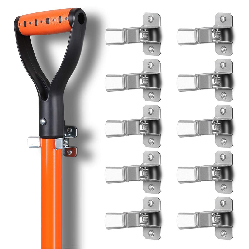 [Australia - AusPower] - HORUSDY 10 Pack Spring Grip Mop and Broom Holder for Shovel, Rake, Broom, Mop Holder, Etc. 