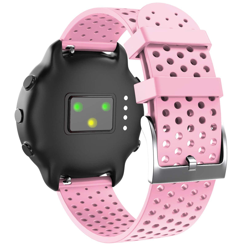[Australia - AusPower] - ANCOOL Compatible with Garmin Vivoactive 3 Band 20mm Soft Silicone Band Sport Strap Replacement for Galaxy Active 2/Galaxy Watch 3 41mm/Galaxy Watch 4 40mm 44mm Smartwatches (Small,Pink) Pink Small 