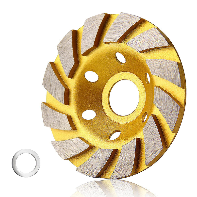 [Australia - AusPower] - sansheng Diamond Cup Wheel 4 Inch Concrete Turbo Diamond Grinding Cup Wheel 12 Segs Heavy Duty Angle Grinder Wheels for Angle Grinder 1 
