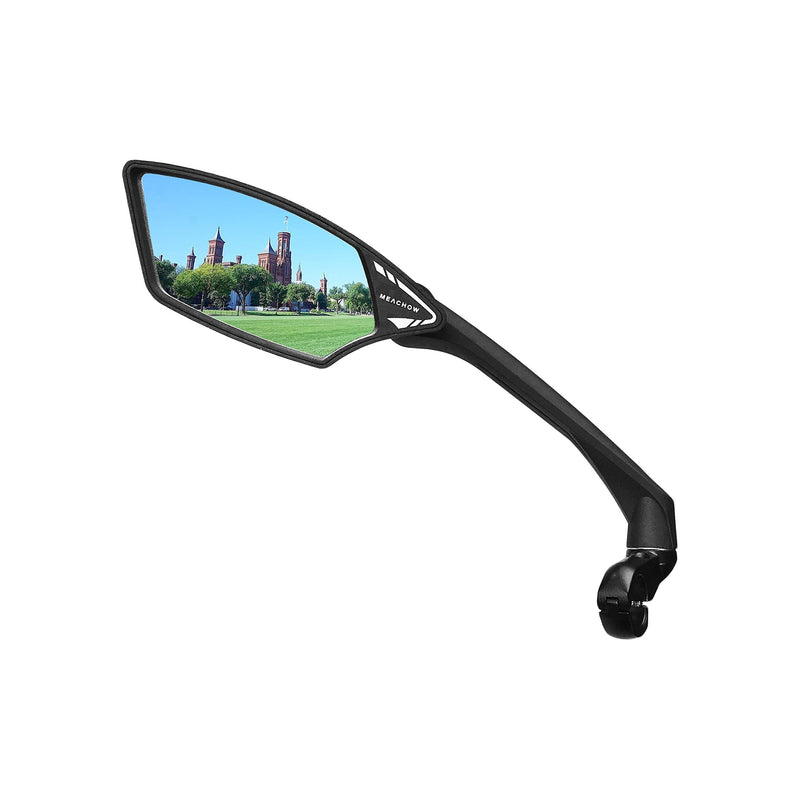 [Australia - AusPower] - MEACHOW New Scratch Resistant Glass Lens,Handlebar Bike Mirror, Rotatable Safe Rearview Mirror, Bicycle Mirror, (Blue Left Side) ME-006LB 