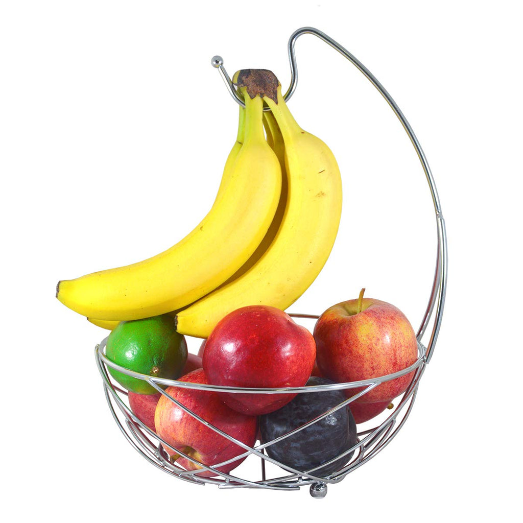 [Australia - AusPower] - Fruit Bowl with Banana Holder, Fruit Basket with Banana Tree Hanger 