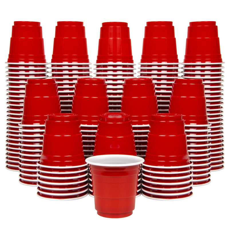 [Australia - AusPower] - GoPong 2oz Plastic Shot Cups - Pack of 200, Disposable Mini 2oz Party Cups, Red 