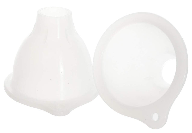 [Australia - AusPower] - 2 Pack Funnel for Squeeze Bottles - Wide Funnel Opening for Squeeze Bottles like FIFO- For Ice, Dressing, Batter, Thick Sauces, Paint etc Flexible Silicone – No BPA 3.25” Top Diameter 1.25” 