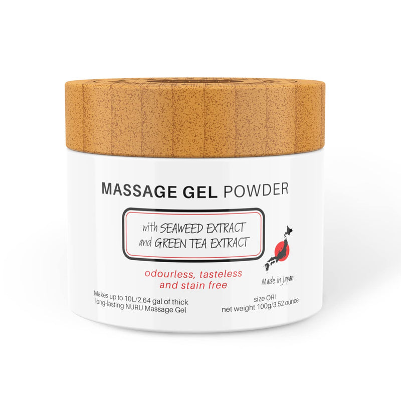 [Australia - AusPower] - Nuru Massage Gel Therapy Powder 100g | Seaweed & Green Tea | Made in Japan | Paraben & Glycerine Free | Makes 2.64 gal 3.52 Ounce (Pack of 1) 