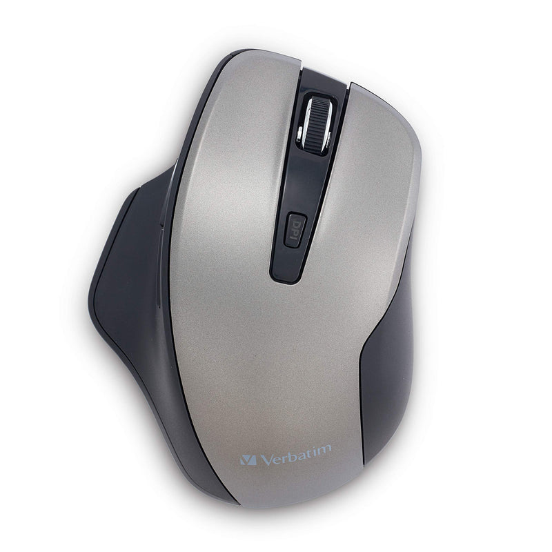[Australia - AusPower] - Verbatim Silent Ergonomic Wireless Blue LED Mouse - Graphite 