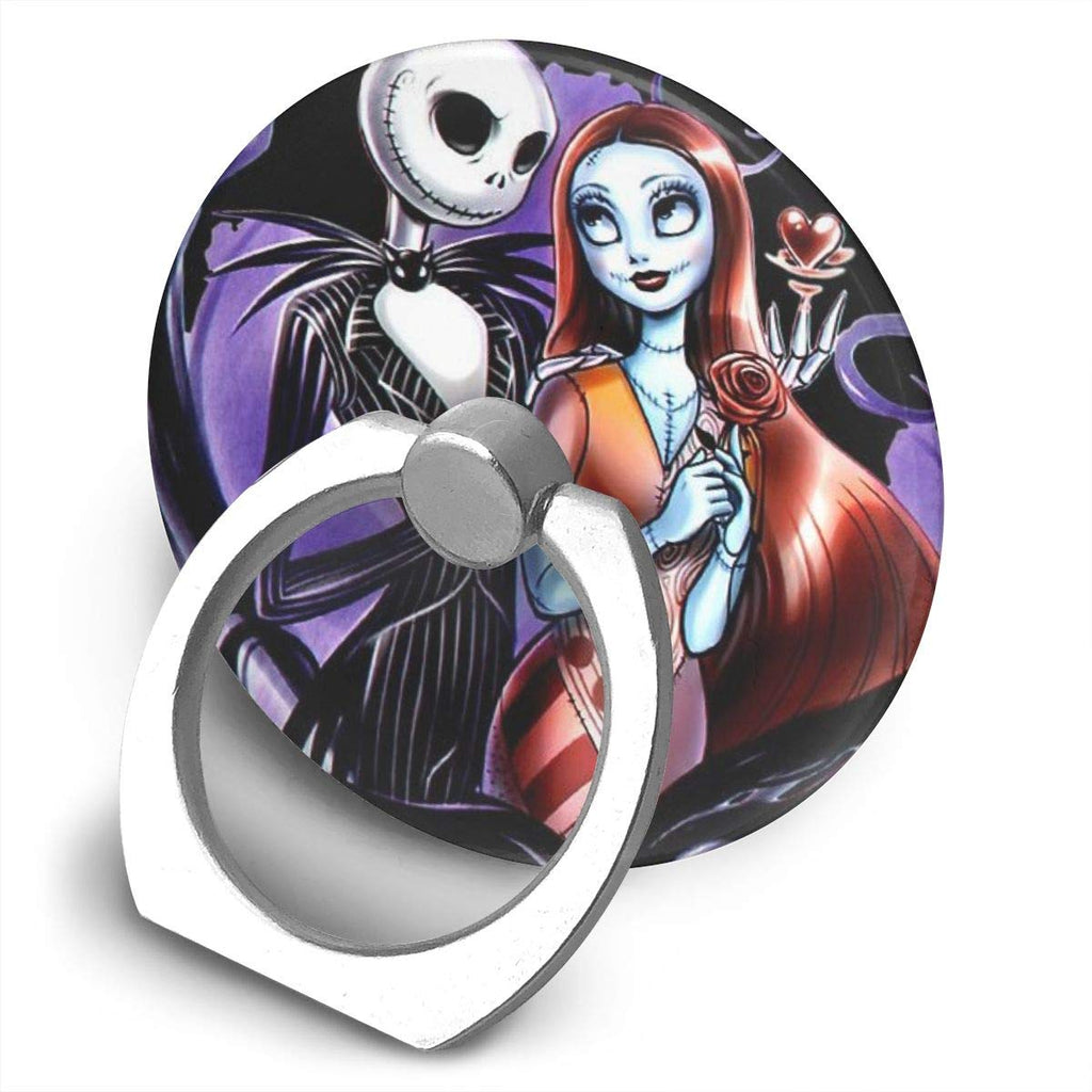[Australia - AusPower] - Phone Ring Holder Universal Cell Phone Ring Grip Stand with Car Mount Holder 360 Degree Rotation Finger Ring Kickstand Compatible with iPhone,Samsung-Sweet Loving Jack Skellington and Sally 