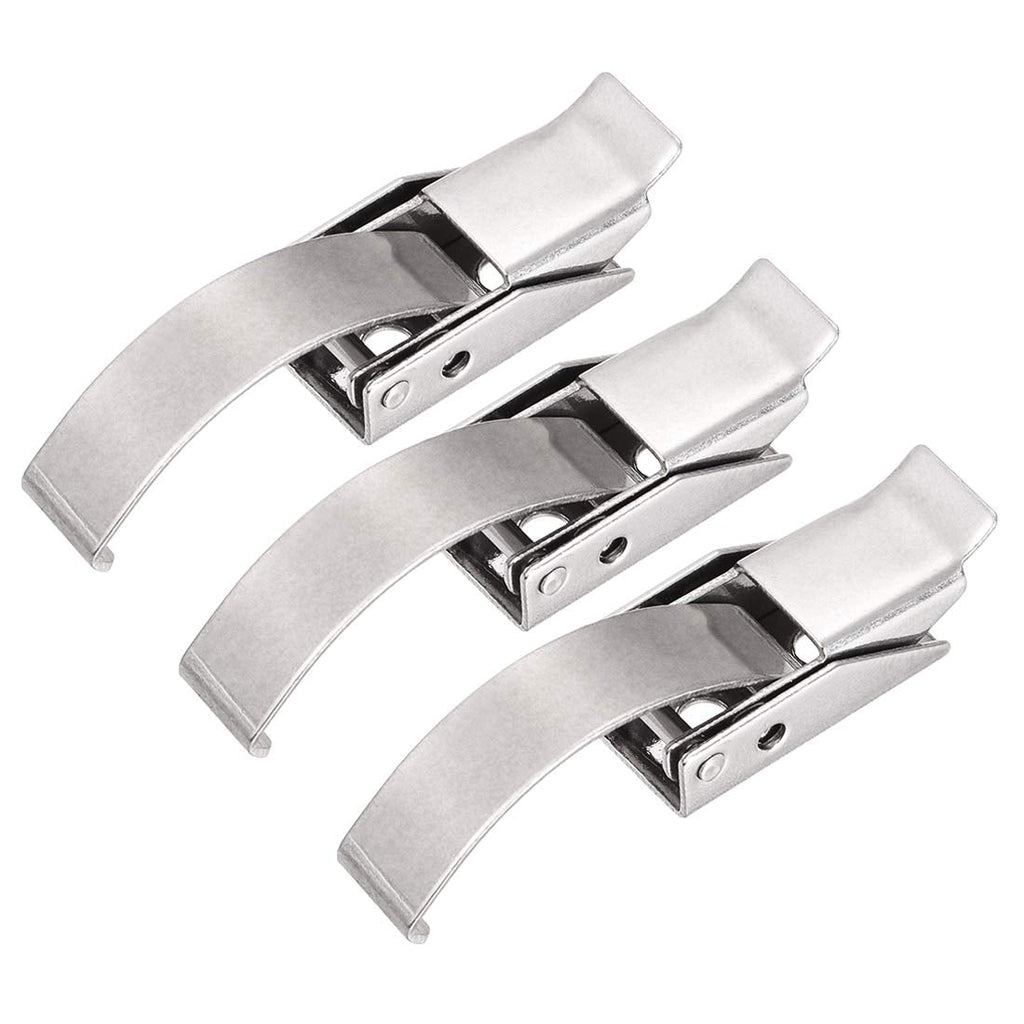 [Australia - AusPower] - uxcell 1.83-inch SUS304 Stainless Steel Draw Toggle Latch with Spring-Steel Hook - 3 Pcs 