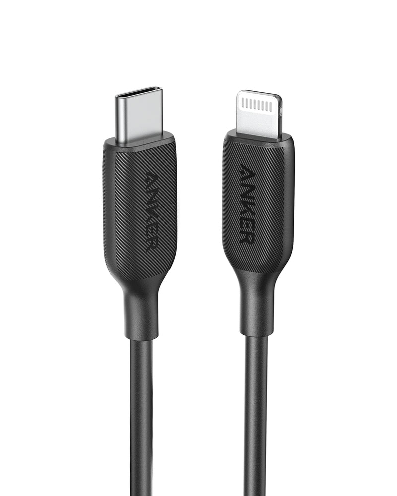 [Australia - AusPower] - USB C to Lightning Cable (1ft), Anker Powerline III MFi Certified Fast Charging Lightning Cable for iPhone 13 13 Pro 12 Pro Max 12 11 X XS XR 8 Plus, AirPods Pro, Supports Power Delivery (Black) Black 1ft 