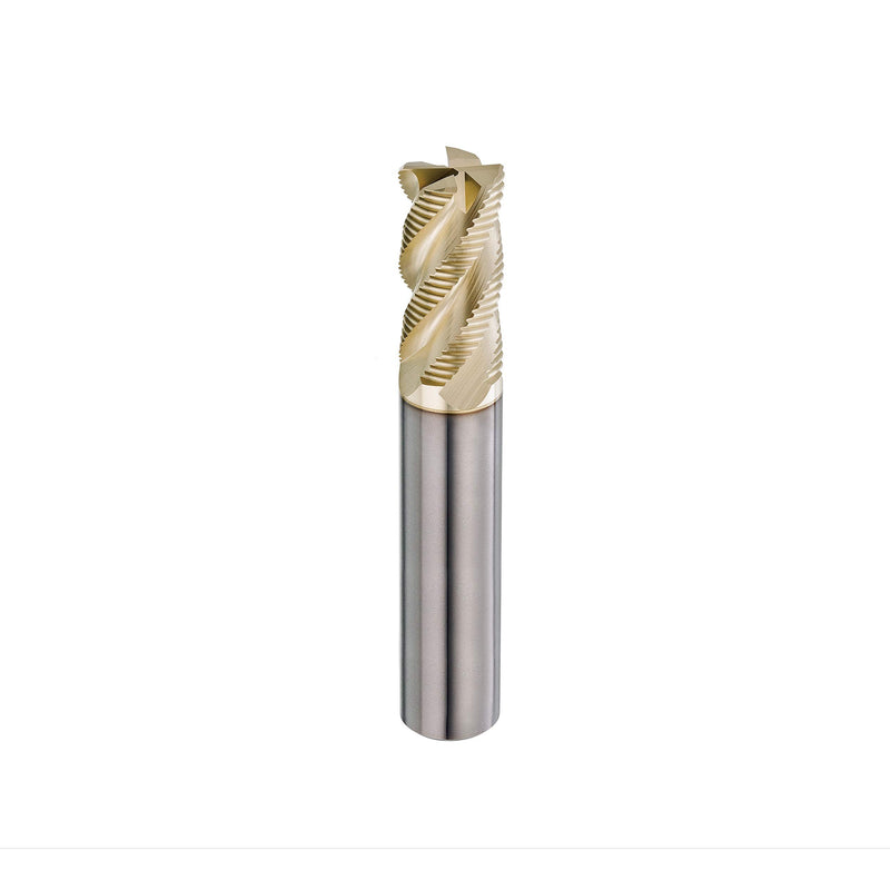 [Australia - AusPower] - SPEED TIGER INTA Carbide Roughing End Mill - for Alloy Steels/Hardened Steels - Micro Grain Carbide End Mill - ZrN-A Coating - 4-Flute - INTA1/2"-4 (1 Piece, 1/2") 1/2 in 