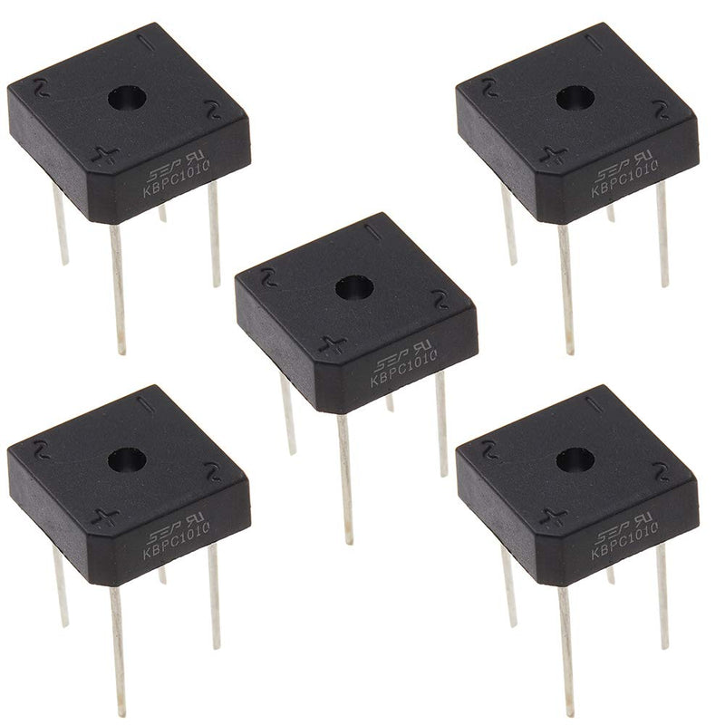 [Australia - AusPower] - Bridgold 5pcs KBPC1010 Bridge Rectifier Diode, Single Phase,Full Wave 10 Amp 1000 Volt Electronic Silicon Diodes,4-Pin 