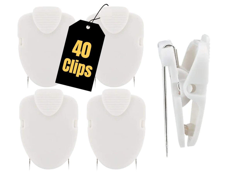 [Australia - AusPower] - 1InTheOffice Cubicle Clips, White, 40/Pack (White) 