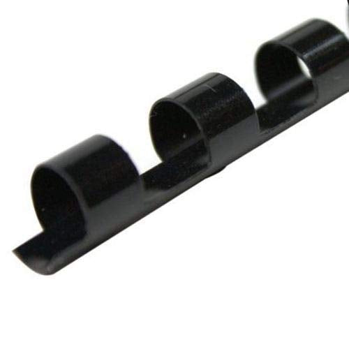 [Australia - AusPower] - CFS Products Plastic Comb Binding Spines, 3/8 Inch Diameter, Black, 55 Sheets, 100 Pack - 13038 3/8" 