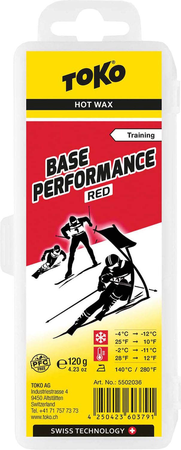 [Australia - AusPower] - Toko Base Performance Hot Wax NF NonFluoro 120 g Red 