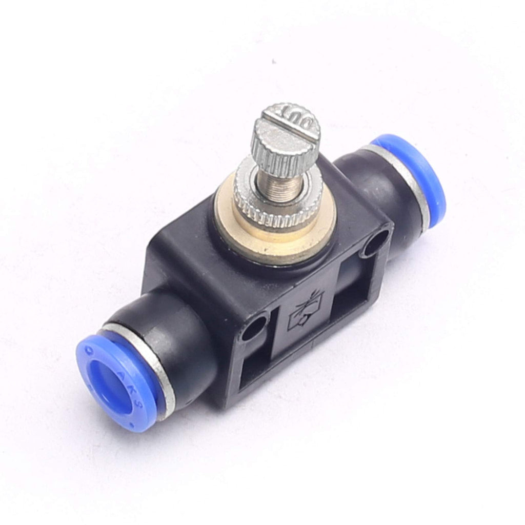 [Australia - AusPower] - DEVMO Air Flow Speed Control Valve Tube Hose Pipe Connector Joiner Pneumatic Push in Fittings 8mm Electroni 