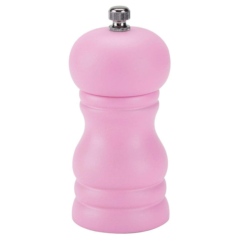 [Australia - AusPower] - uxcell Salt and Grinder 4.5 Inch Wooden Mills Shakers with Adjustable Coarseness for Seasoning Meal Prep Cooking Dining Pink 