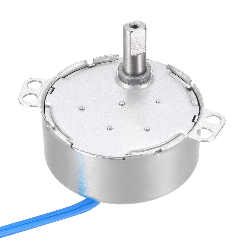 [Australia - AusPower] - uxcell Synchronous Motor AC 100-127V 5-6RMP 50-60Hz 4W Double Flat Shaft CW/CCW 5-6RPM 