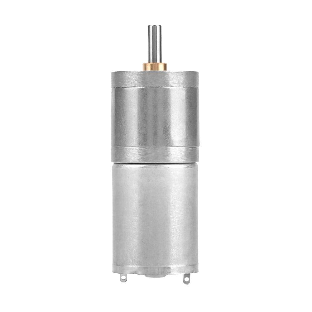 [Australia - AusPower] - DC Gear Motor, 12V 25GA-370 Full Metal Brush Gear Motor High Torque Low Speed Reduction Geared Motor Centric Output Shaft 25mm Outer Diameter Gearbox for Electronic Lock(12V 100RPM) 