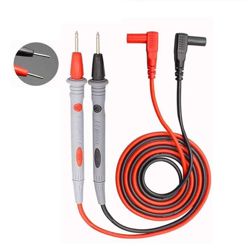 [Australia - AusPower] - Multimeter Test Leads Banana Plug,1000V 20A Digital Multi Meter Clamp Tester Probe Test Probes Leads for Multimeter Electronic Test Leads Multimeter Accessories (2 pcs) 2 PCS 