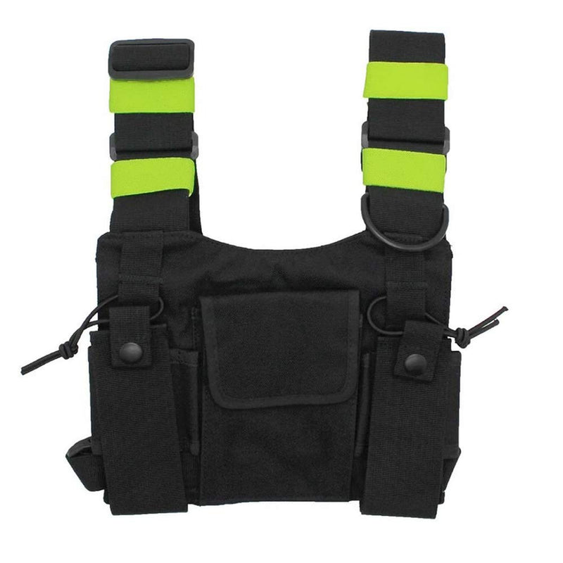 [Australia - AusPower] - Croogo Chest Vest Bag Universal Hands Free Chest Pocket Harness Bag Two Way Radio Walkie Talkie 