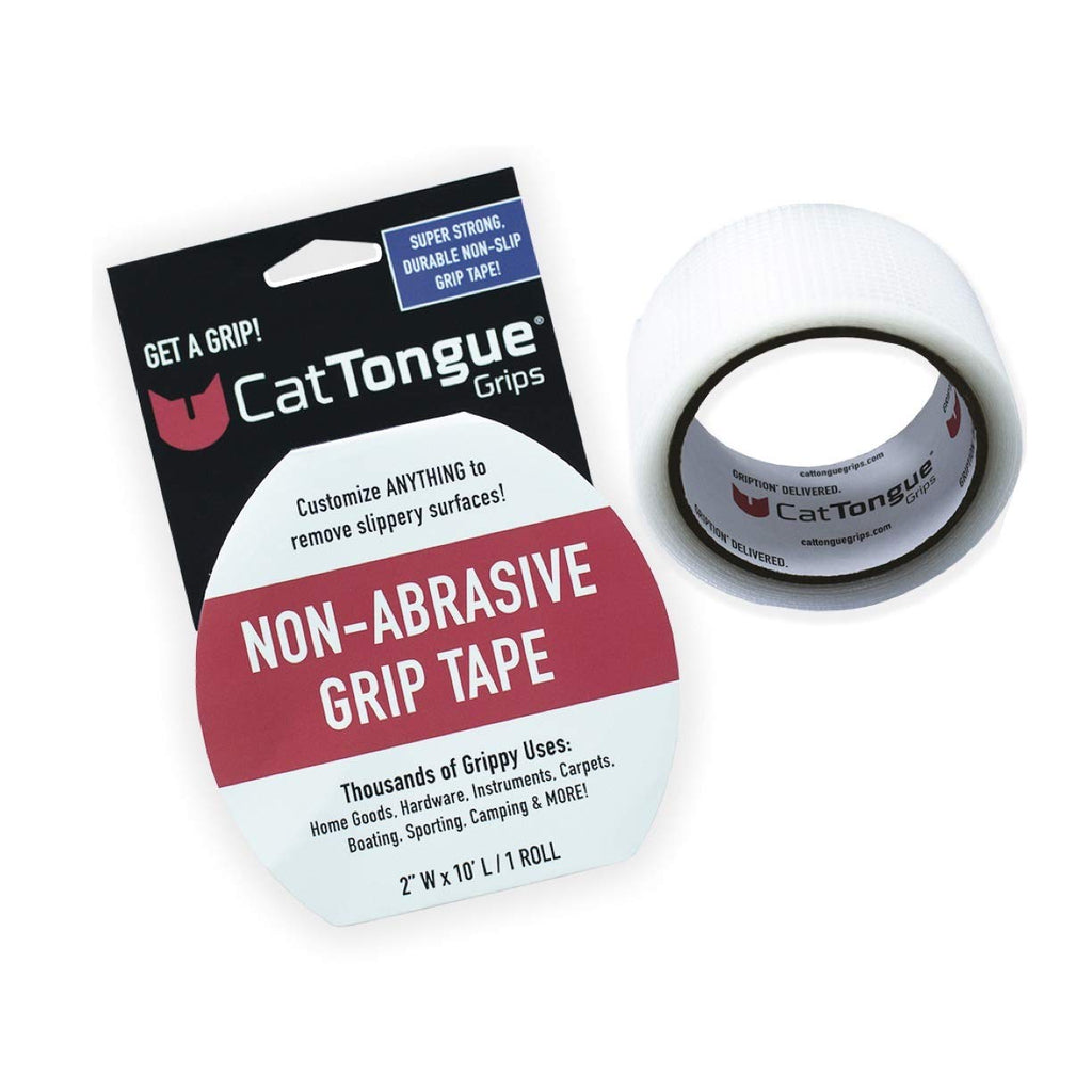 [Australia - AusPower] - Non-Abrasive Grip Tape by CatTongue Grips – Heavy Duty Waterproof Anti Slip Tape for Indoor & Outdoor Use - Thousands of Grippy Uses: Home Goods, Hardware, Accessible Home and More! (Clear Tape) 1 Pack Clear 