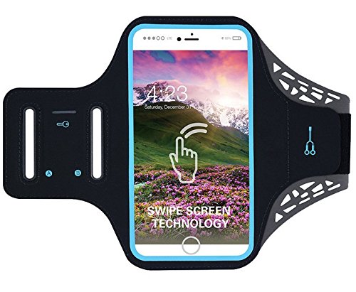 [Australia - AusPower] - Outdoor Sport Running Gym Fingerprint ID Access Lycra Armband Case Pouch for iPhone 13 iPhone 12 Pro iPhone 11 Pro Max Razer Phone 2 Samsung Galaxy S22 S21 FE S20 FE S22+ S21+ A32 A41 A52 