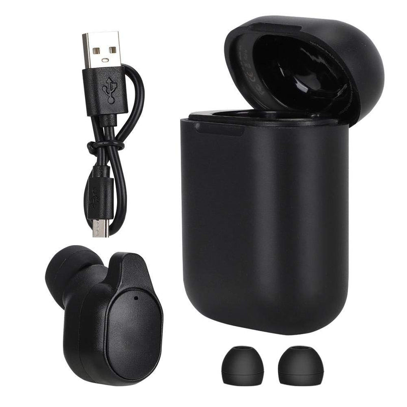 [Australia - AusPower] - PUSOKEI Bluetooth5.0 Wireless Headset, Single Ear Smart Language Translator Device with Charging Box, More Than 33 Languages Intelligent Translator for Travel/Business 