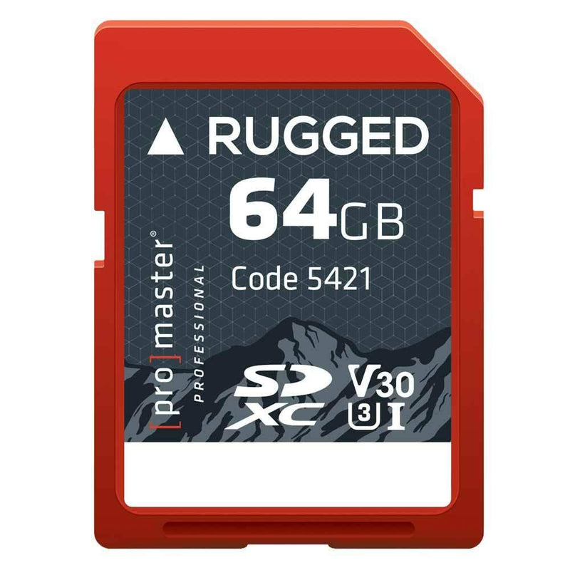 [Australia - AusPower] - Promaster SDXC 64GB Rugged UHS-I Memory Card 
