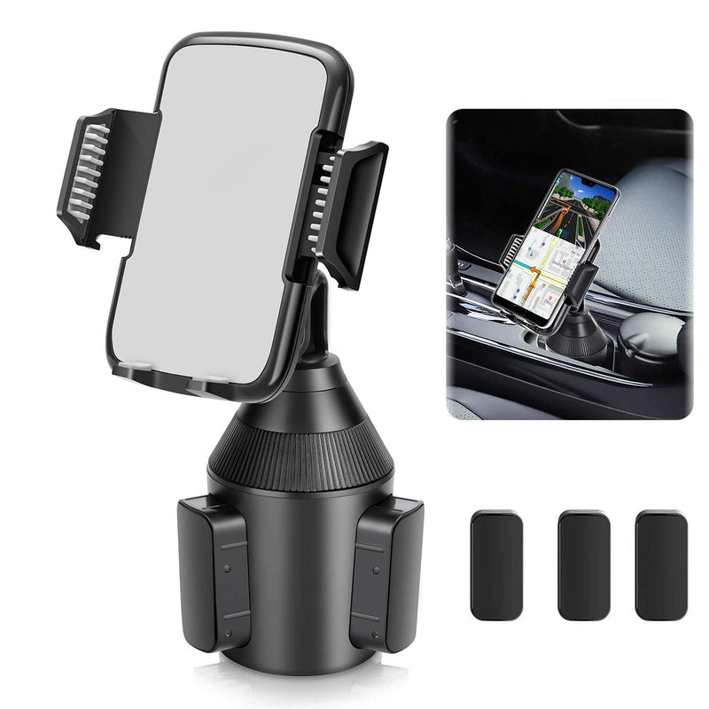 [Australia - AusPower] - Car Cup Holder Phone Mount,Universal Smart Adjustable Automobile Cell Phone Mount for iPhone 13/12 11 pro/Xs/Max/X/XR/8/7Plus Samsung Galaxy S20/S10 Note Nexus Sony/HTC/Huawei/LG/Smartphones gray-short 